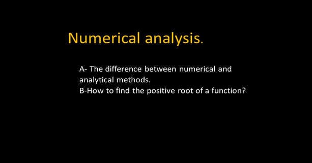 Brief content of post-1-numerical posts.