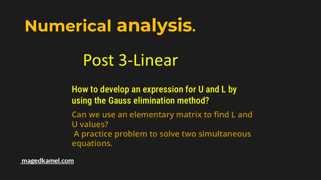 How to solve for x-y by L-U Decomposition?