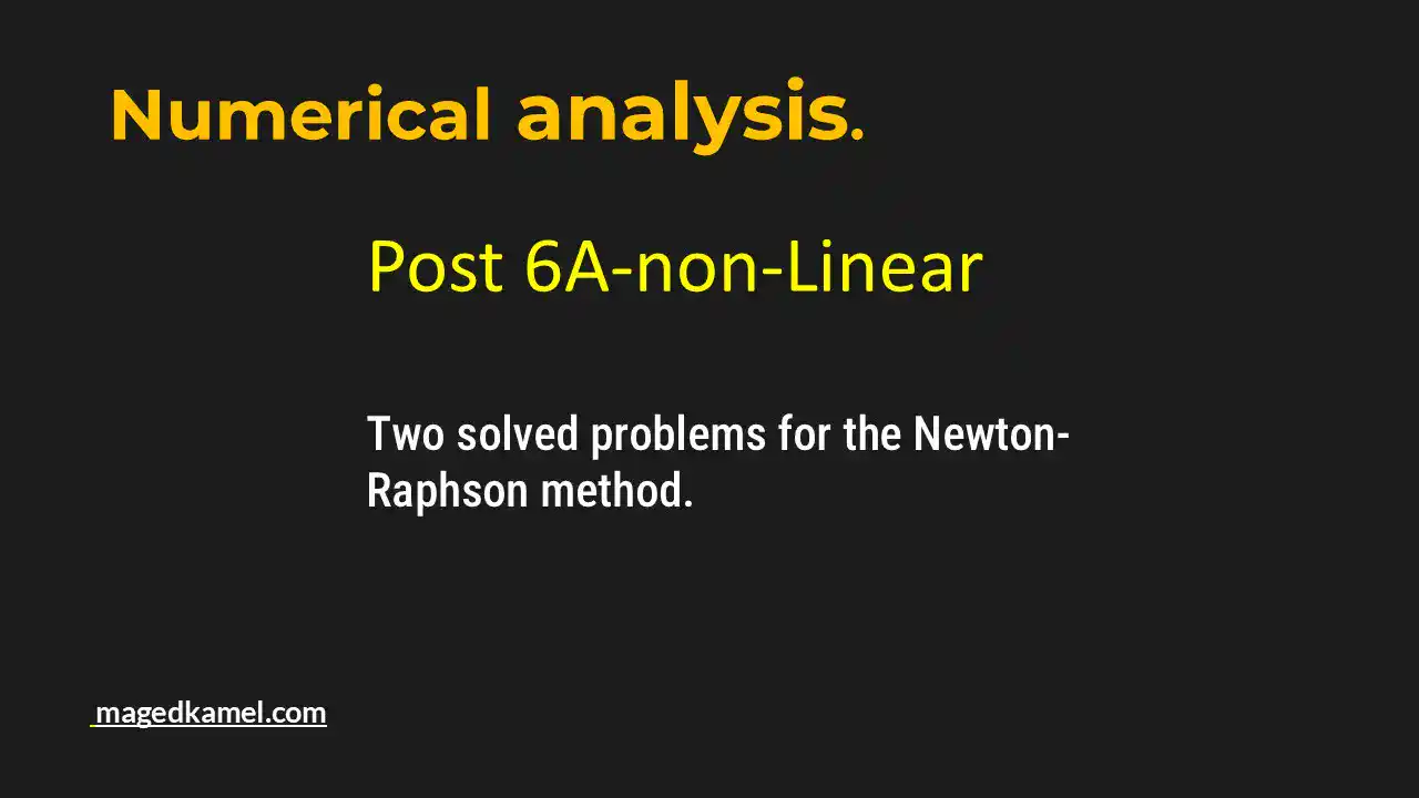 Brief illustration for-Post 6A-Newton-Raphson method