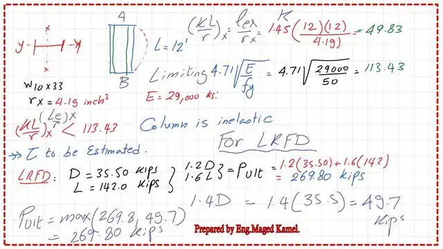 page-5-post-28-compression-1 French equation for the un-braced frame to get K