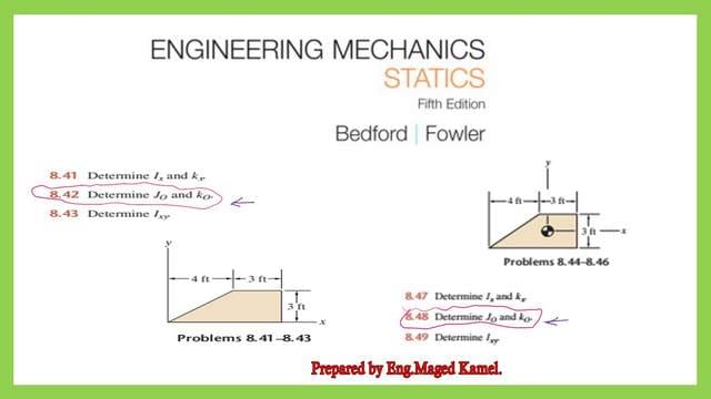 Two Practice problems for polar of inertia for trapezium.