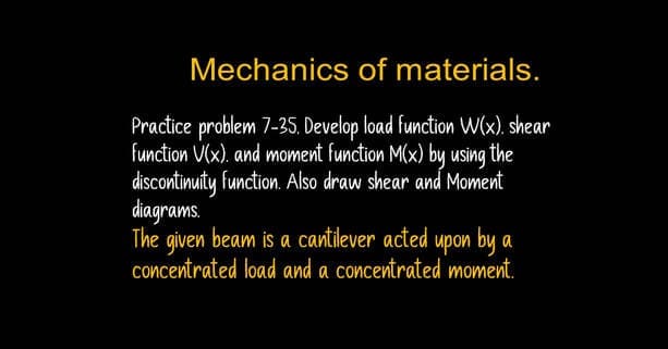 Practice problem p7-35-use discontinuity function.