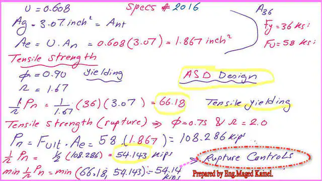 9-ASD-design-2016 ASD design 2016 strength for Practice problem-longitudinal weld of a C section.
