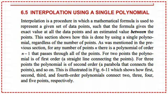 How to perform interpolation by using a single polynomial?