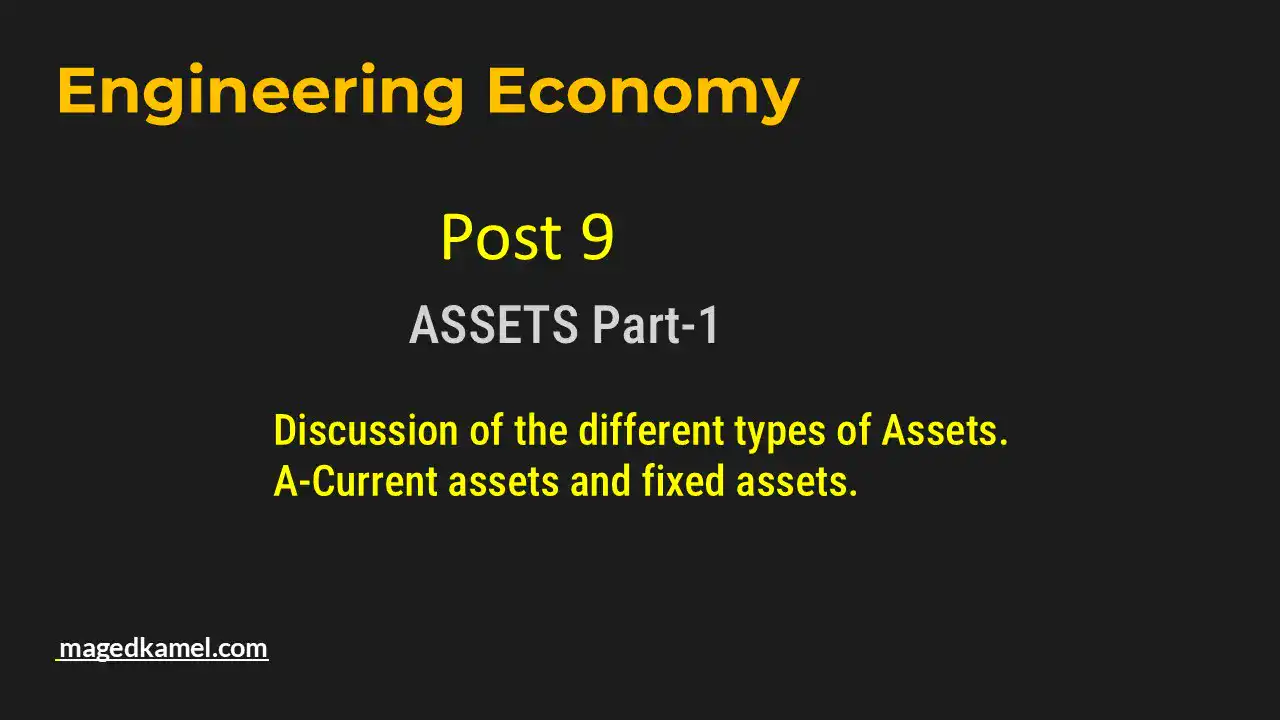 Discussion of the different types of Assets