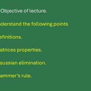 Content of lecture