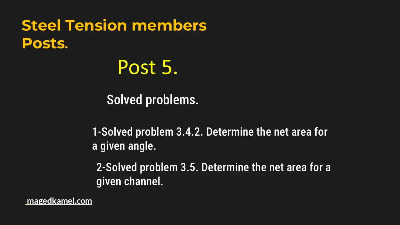 Solved problems for net area estimation.