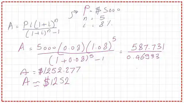 The Final value of A for example 4.3.