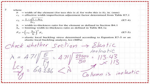 page-10-post-16b-comp Check whether the column is inelastic or not.