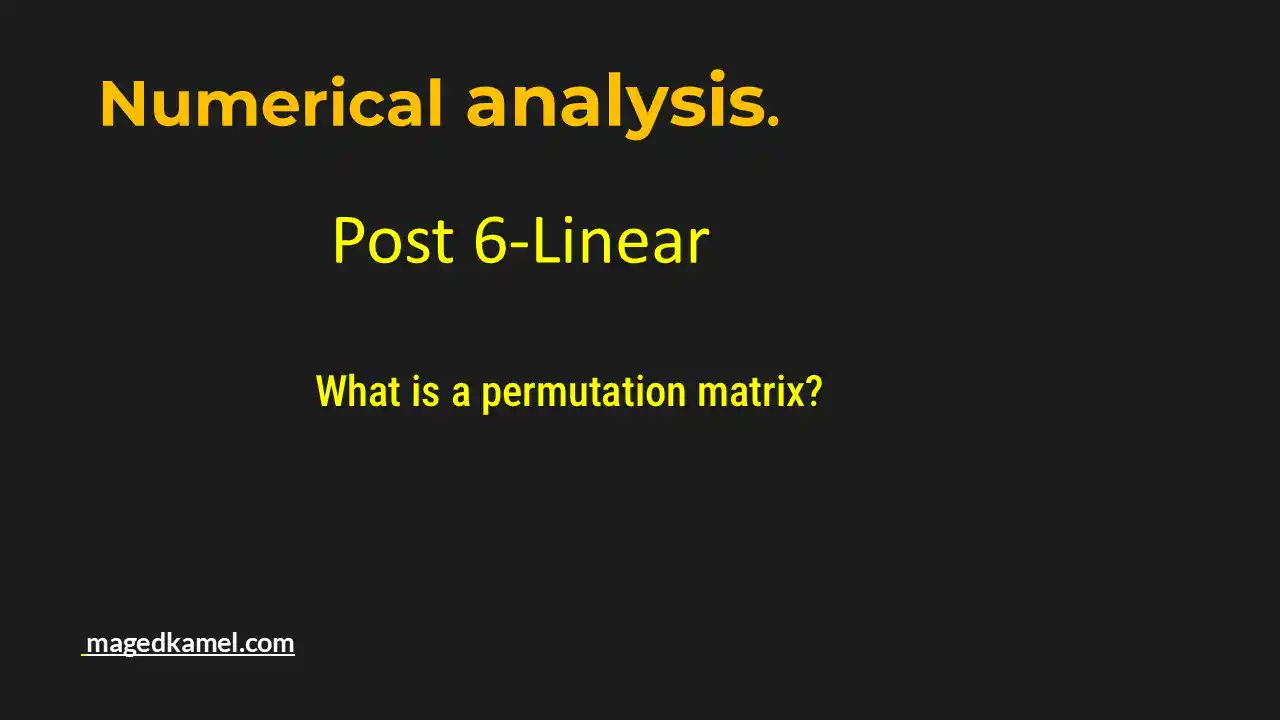 An introduction to permutation matrix