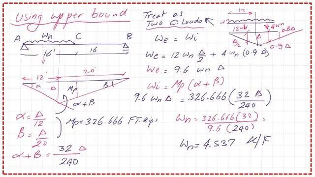 using upper bound to get the value of Wn.