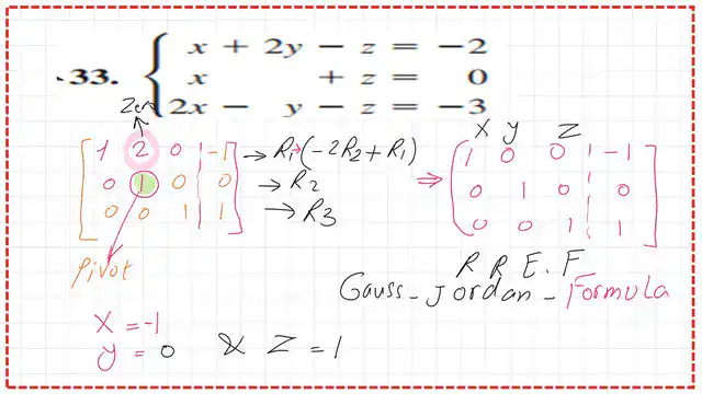 page 5-7b- matrix Use a22 as a pivot and let a12 equals zero .