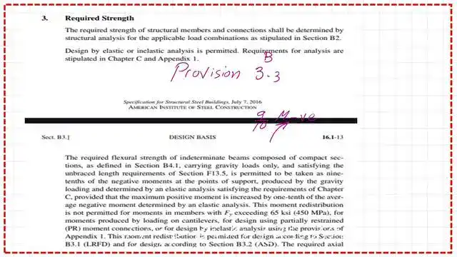 The 0.90  rule for the redistribution  for negative moment.