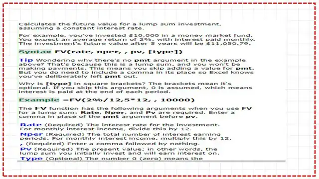 Pict 4- post 3a economy The function FV used in excel for compound interest.