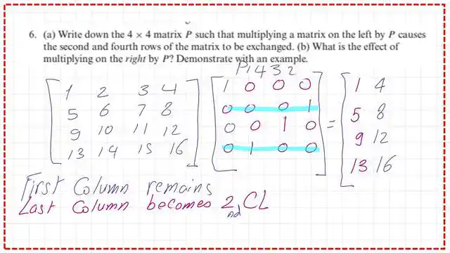 The arrangement of the first and second columns
