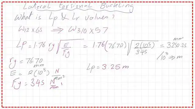 page 13- post 41m- steel beam The details of the estimate for Lp