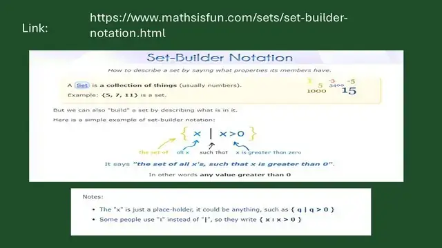 Pict-10-Set builder notation form. Set builder notation form.