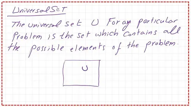 What is the universal set U