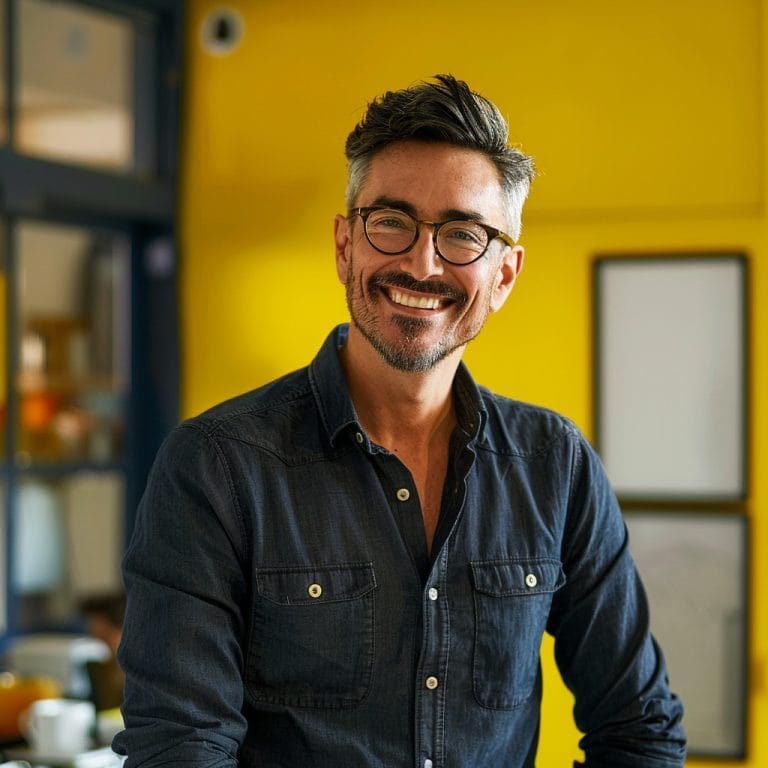 recruteur souriant