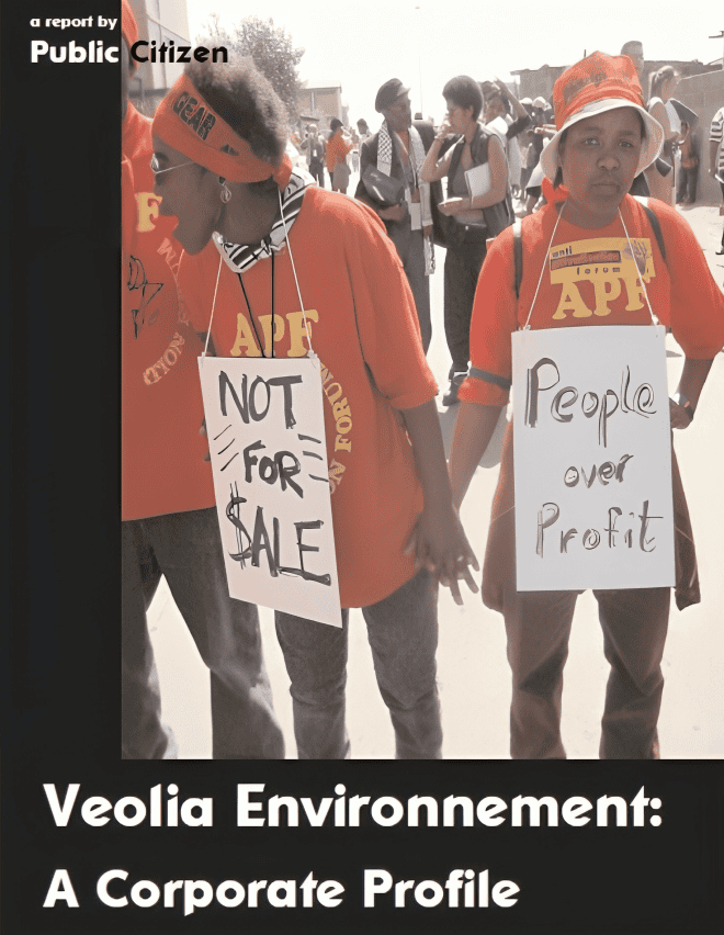 Public Citizen popisuje korupční jednání a know-how Veolie