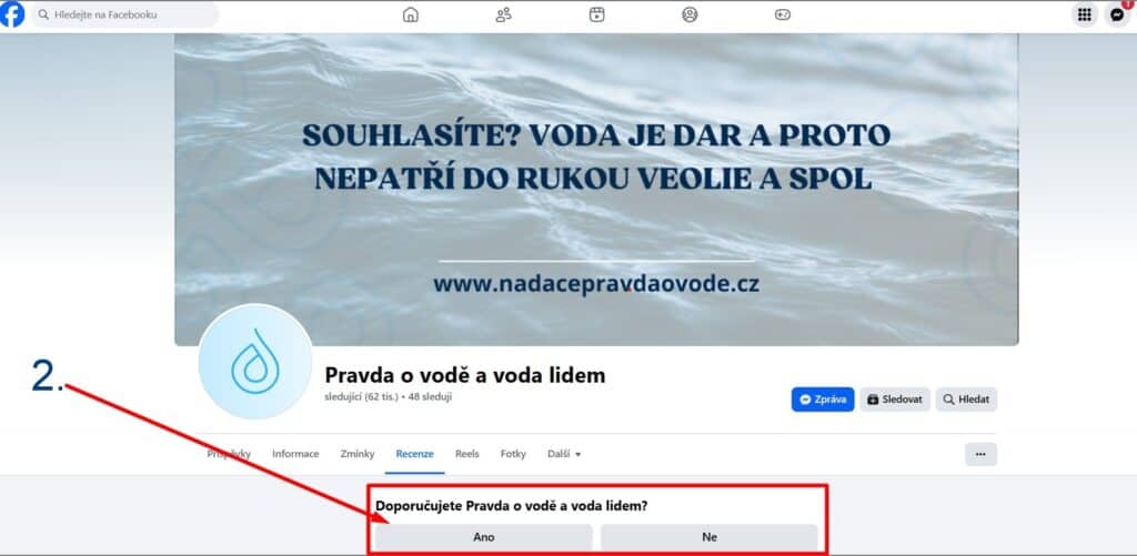 FB - Nadace Pravda o vodě