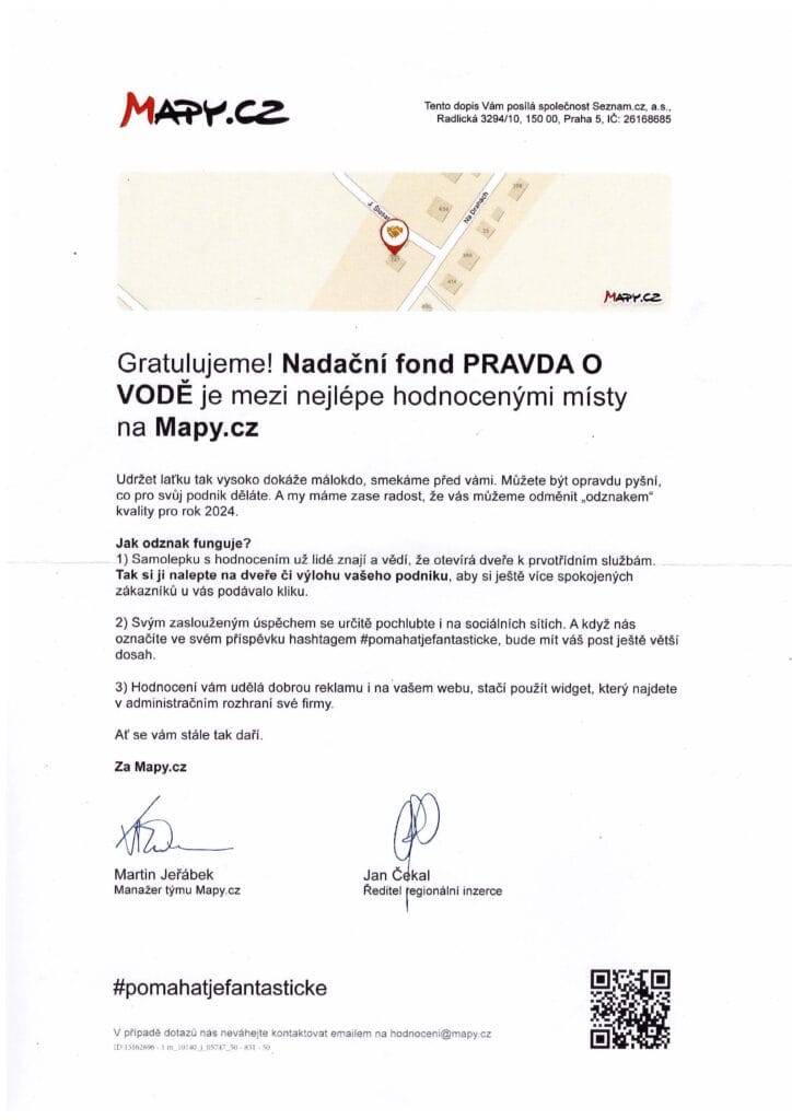 reference - Nadace Pravda o vodě.