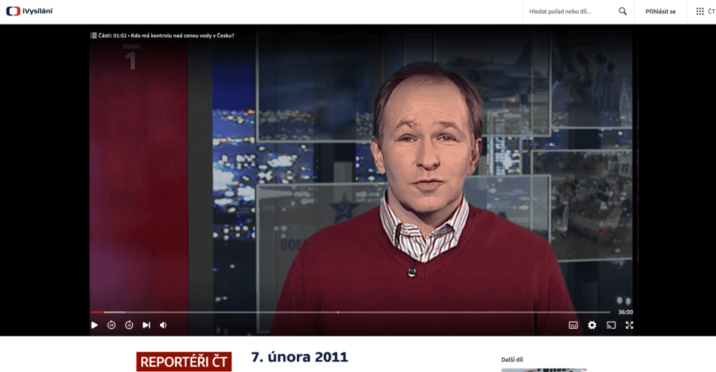 REPORTÉŘI ČT 7.2. 2026 Hodnota vody v Česku