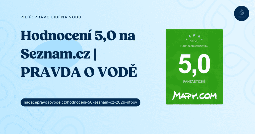 Hodnocení 5,0 Nadačního fondu PRAVDA O VODĚ na Seznam.cz
