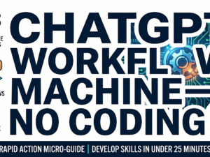 ChatGPT Workflow Machine micro-course — learn to structure prompts, map workflows, and automate steps without coding in under 25 minutes.