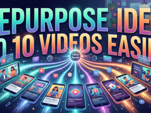 Repurpose one idea into 10 videos easily with a micro-course — use the Hub-Spoke content model to turn content into Hero, Shorts, Steps, Mistakes, and Case formats in 25 minutes.