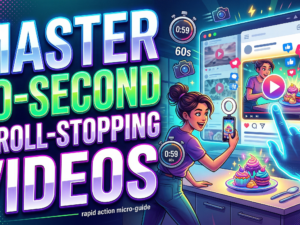 Master a 60-second, scroll-stopping video micro-course — use the HSVP Blueprint with Hook, Stakes, Value, Payoff to stop viewers from scrolling within the first 5 seconds in just 25 minutes.