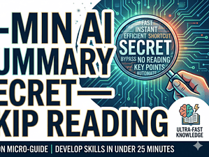 Efficient micro-guide to develop skills in under 25 minutes using AI shortcuts and key points.