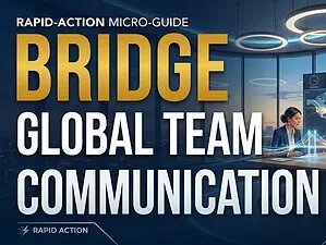 Bridge team communicating across global gaps with digital technology.