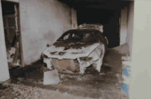 auto po zapálení auto po zapálení