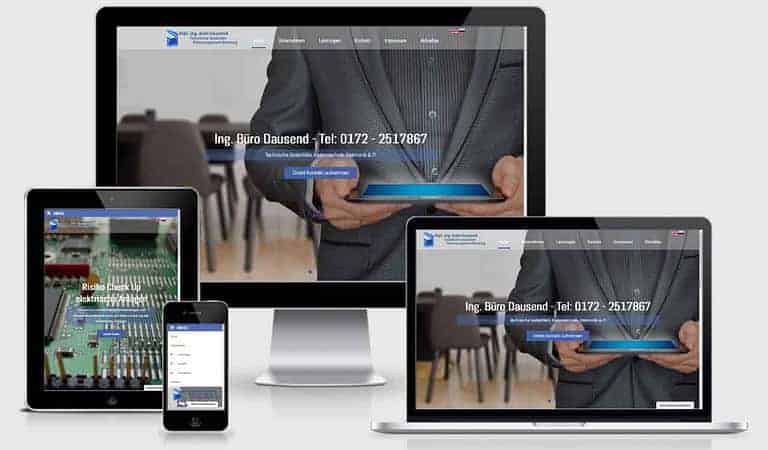 WordPress Webdesign Responsiv Full Slider Ing Büro