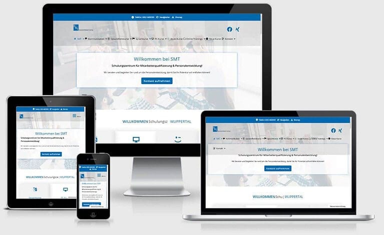 SMT SprachenMedienTraining, Wordpress für alle Endgeräte