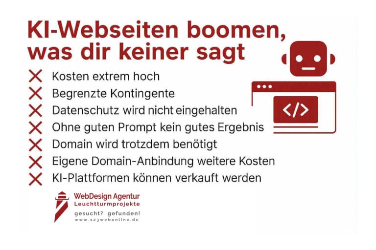 KI-Webseiten boomen, was dir keiner sagt