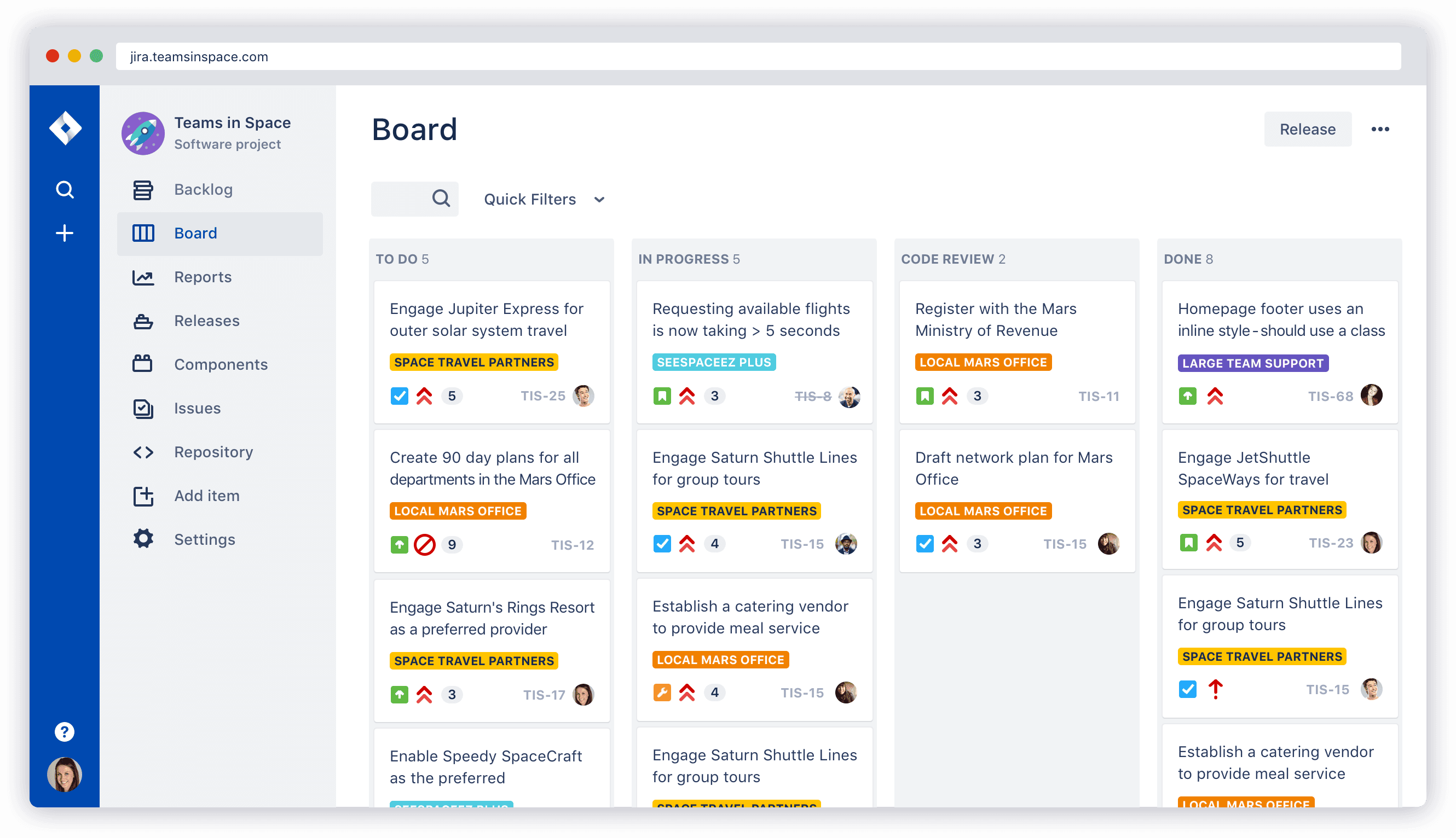 JIRA Core pantalla de trabajo JIRA Core pantalla de trabajo