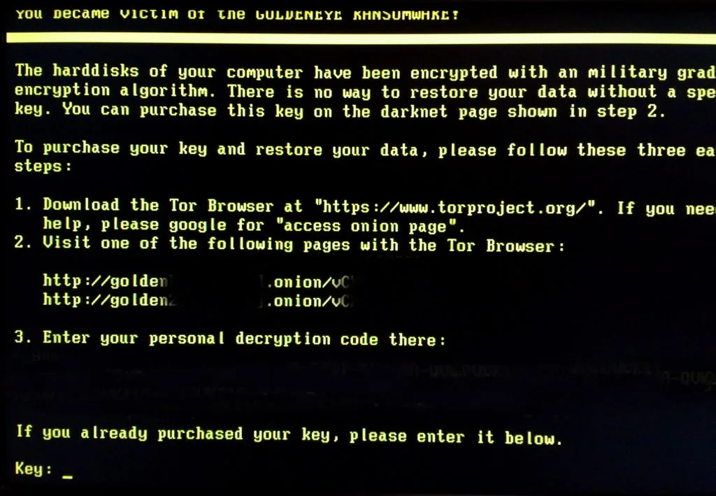 Pantalla de Ransomware Pantalla de Ransomware