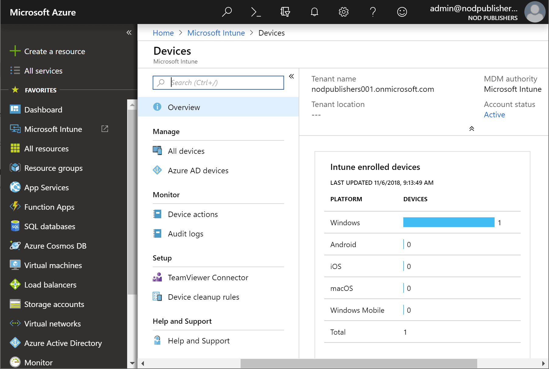 Microsoft Windows Intune - Pantalla Microsoft Windows Intune - Pantalla