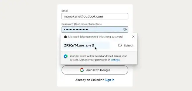 Microsoft edge password generator Microsoft edge password generator