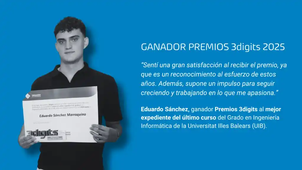Entrevista al ganador de los Premios 3digits 2025: “Este reconocimiento me impulsa a seguir creciendo”