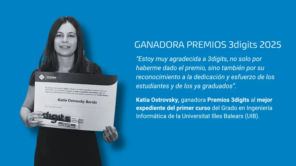 Entrevista a la ganadora de Premios 3digits: “Ver que tu esfuerzo tiene recompensa te da aún más fuerza para seguir adelante”