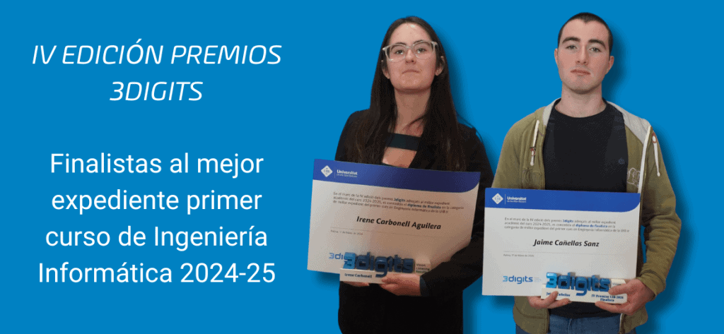 Dos talentos premiados: Jaume e Irene, protagonistas de la IV edición de los Premios 3digits en la UIB