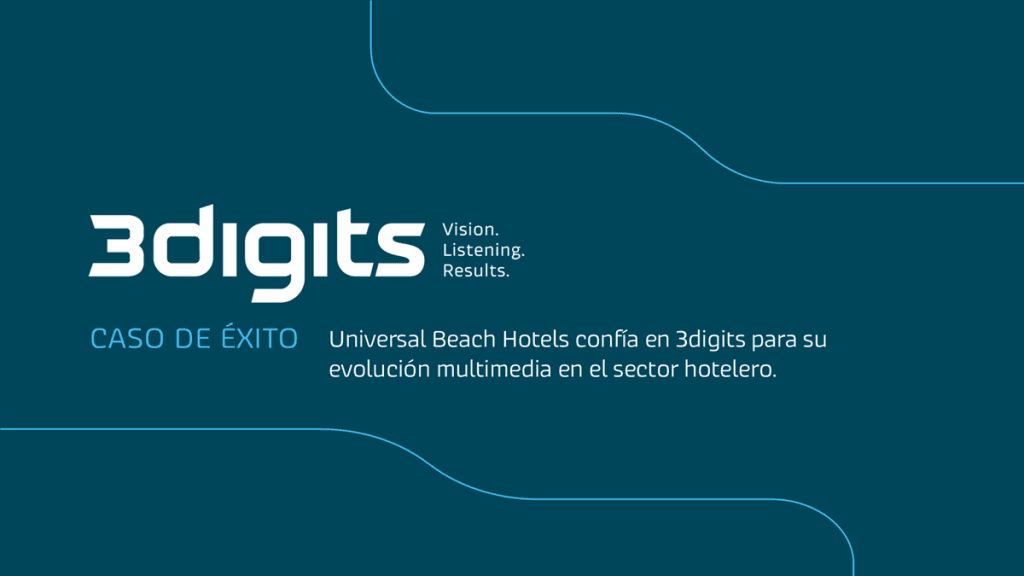Caso de éxito: Universal Beach Hotels confía en 3digits para su evolución multimedia en el sector hotelero