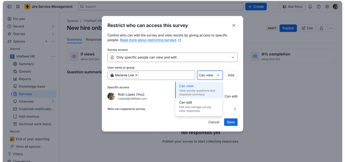 Las encuestas nativas en Jira Service Management: del feedback a la mejora continua del servicio Las encuestas nativas en Jira Service Management: del feedback a la mejora continua del servicio