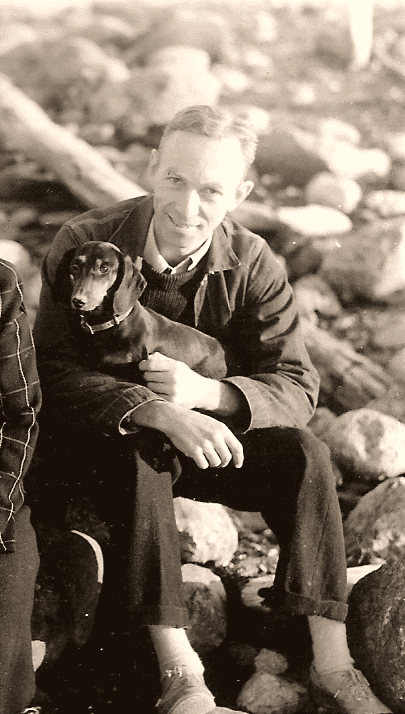 EB_White_and_his_dog_Minnie