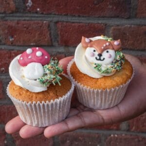 Bosdieren cupcakes