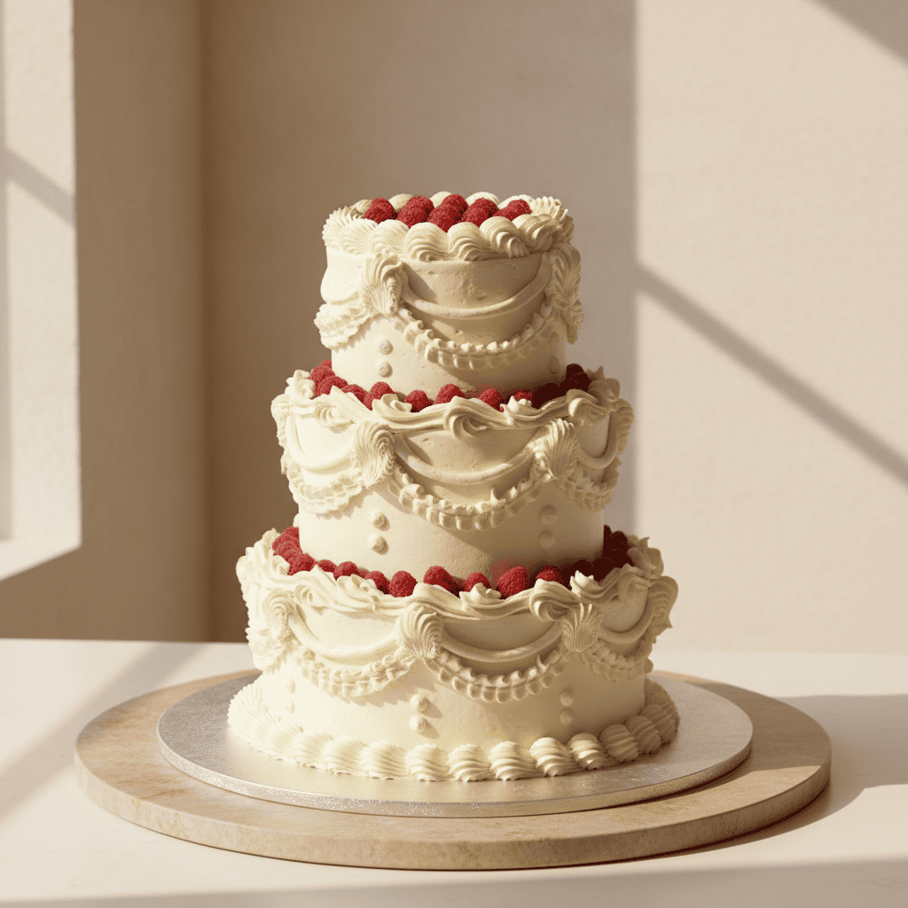 'Vintage Romance' bruidstaart