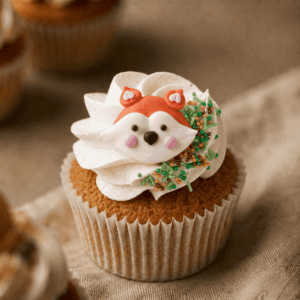 Cupcake bosdieren - Vos